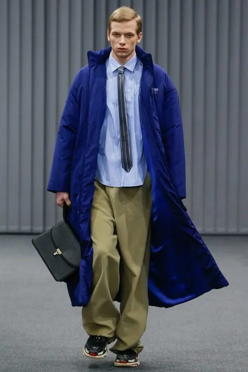 Man wearing Royal Blue Coat