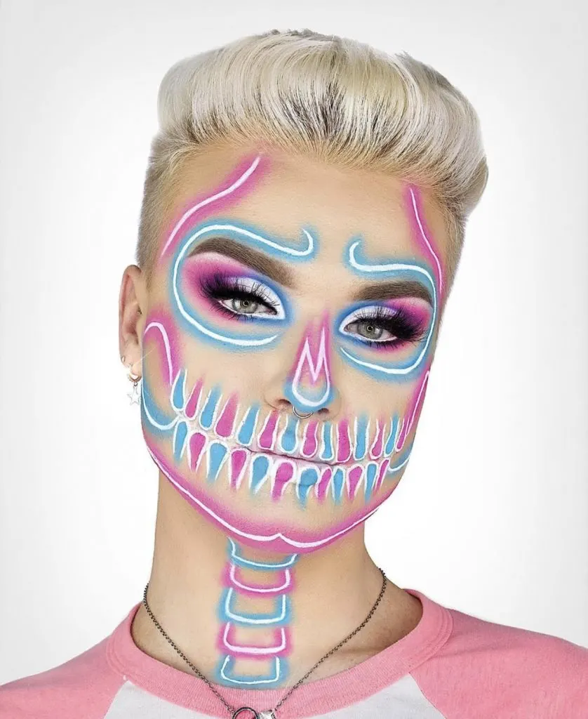 Neon-Skull-_-Pout-by-Lipsticknick
