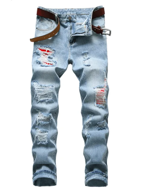 COOSVEN Men Ripped Jeans