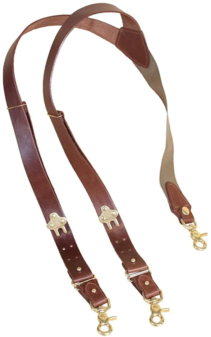 Suspenders leather