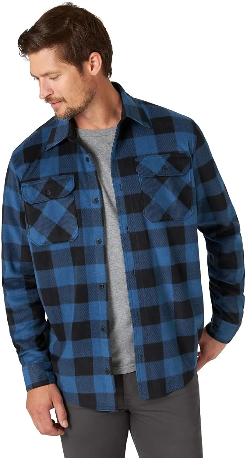 Wrangler Authentics Men's Long Sleeve Fleece Shirt