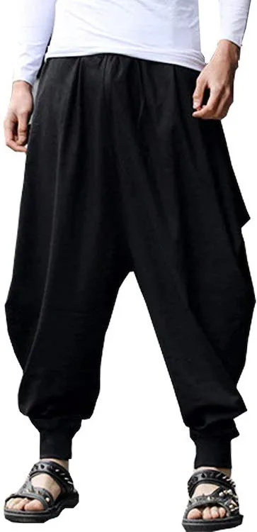 ONTTNO Loose Fit Stretchy Waist Pants