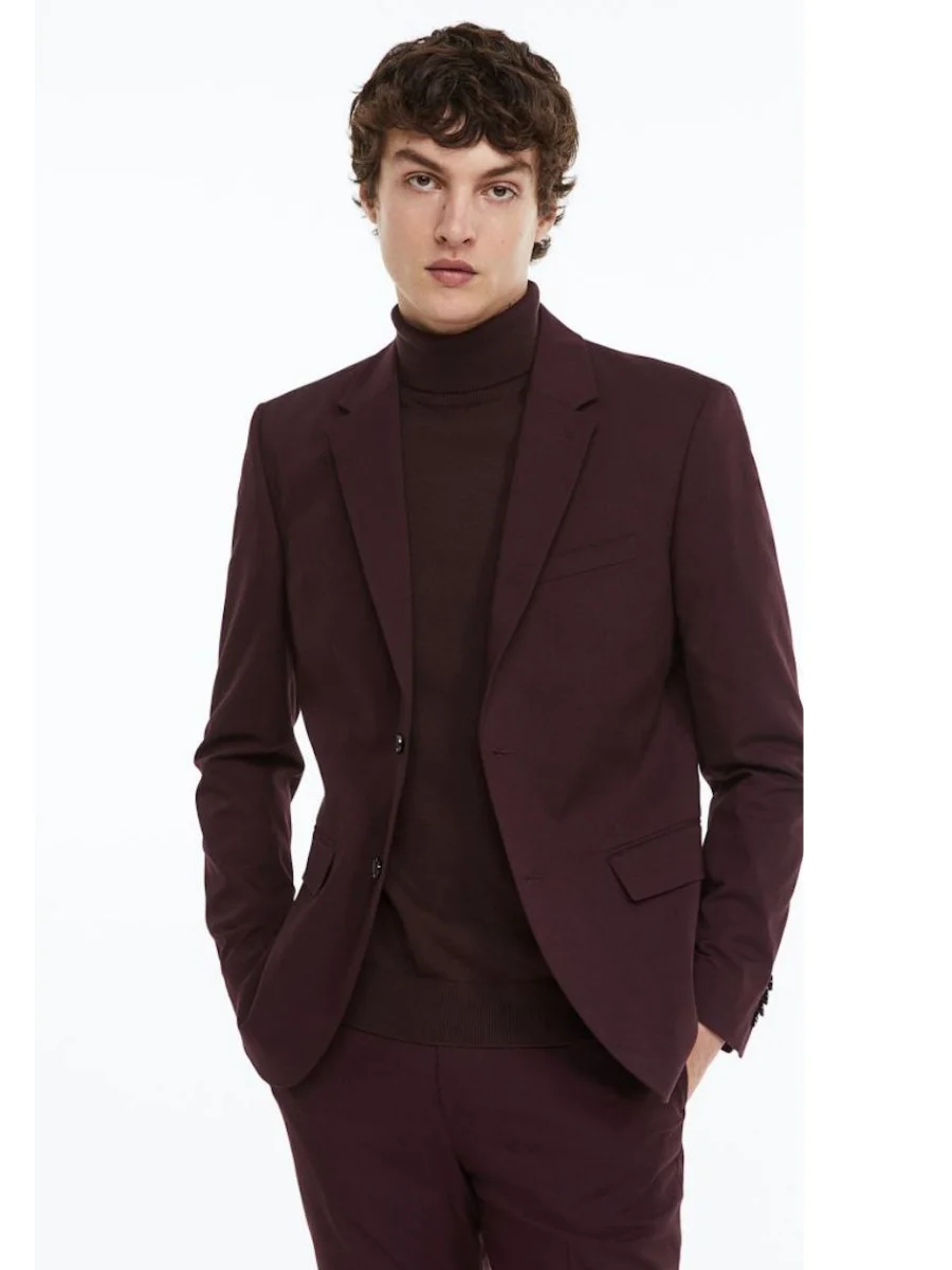 Burgundy Suit by H&M