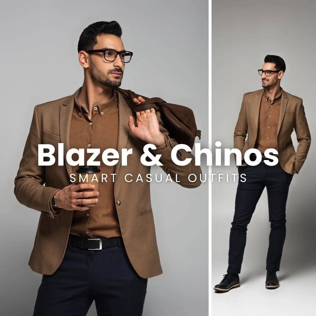 Smart Casual Outfit for Men: Blazer and Chinos
